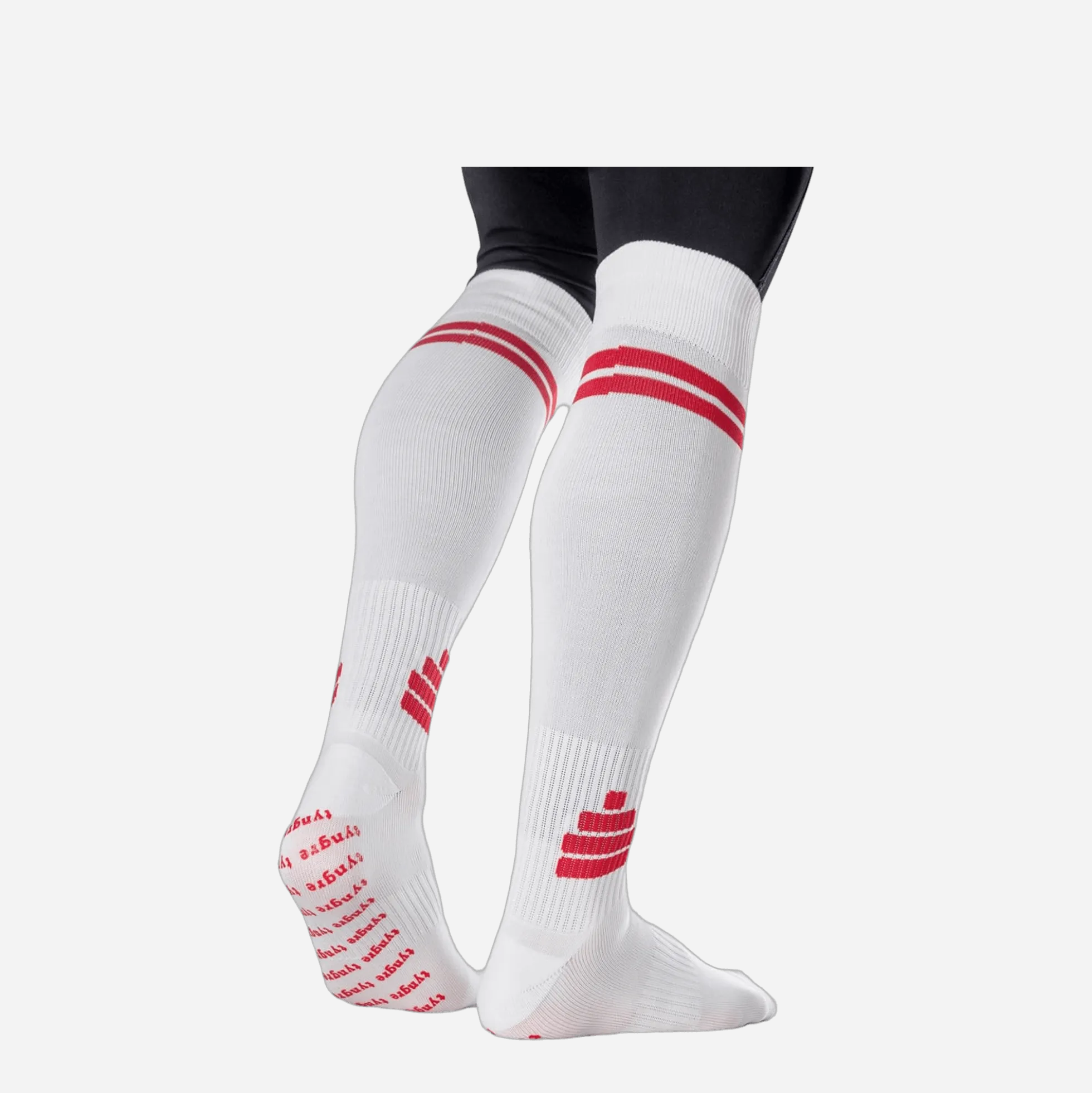 Deadlift Socks White/Red