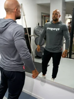 Hoodie Flow Mens Dark Grey