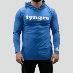 Hoodie Flow Mens Deep Blue Melange