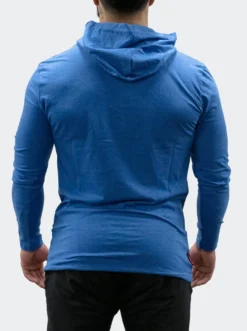 Hoodie Flow Mens Deep Blue Melange
