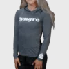 Hoodie Flow Womens Dark Grey
