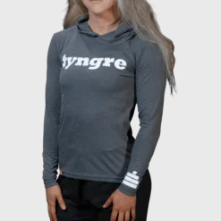 Hoodie Flow Womens Dark Grey