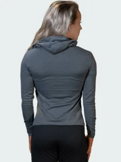Hoodie Flow Womens Dark Grey