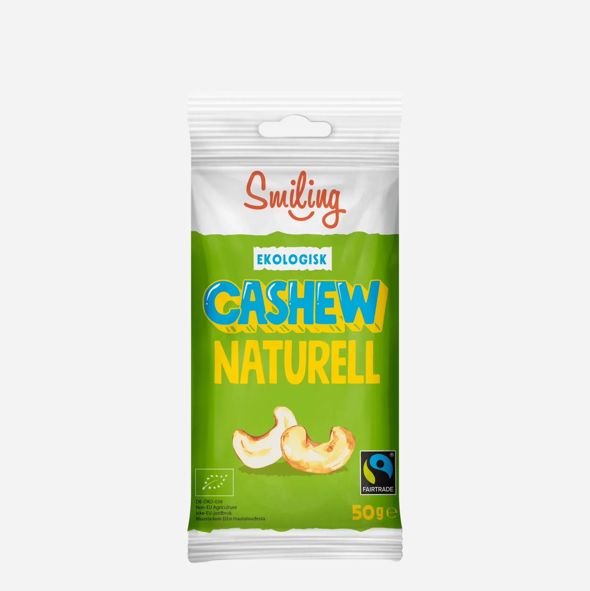 Smiling Cashew Naturell 50g 20-pack