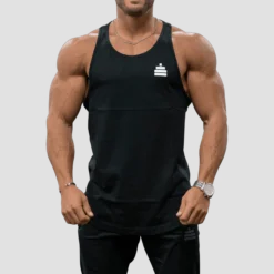 Tank Gains Mens Black