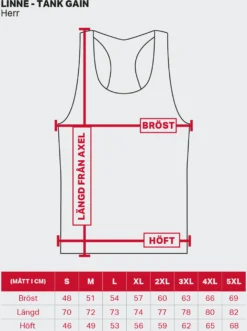 Tank Gains Mens Black