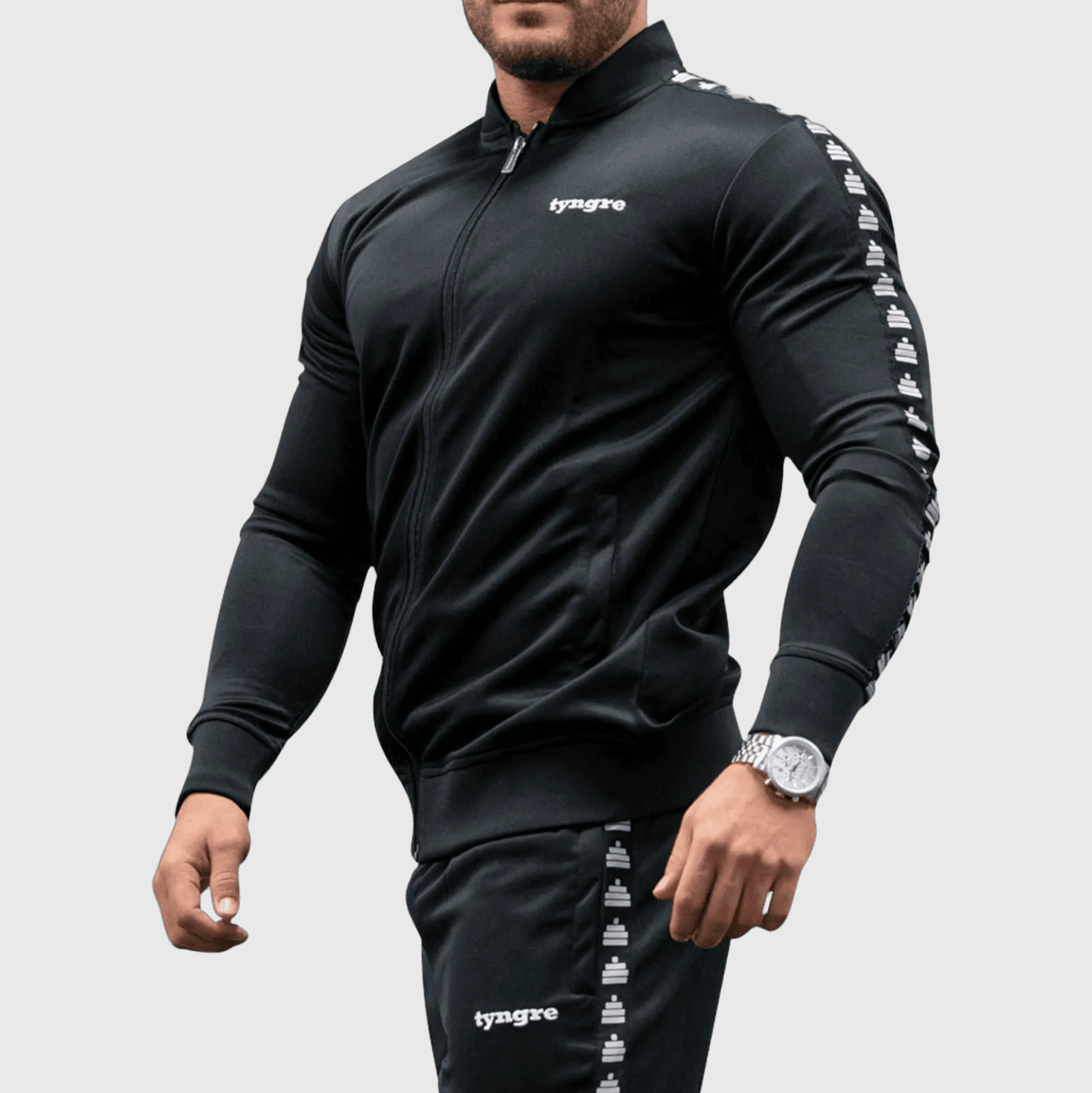 Tracksuit Jacket Mens Black