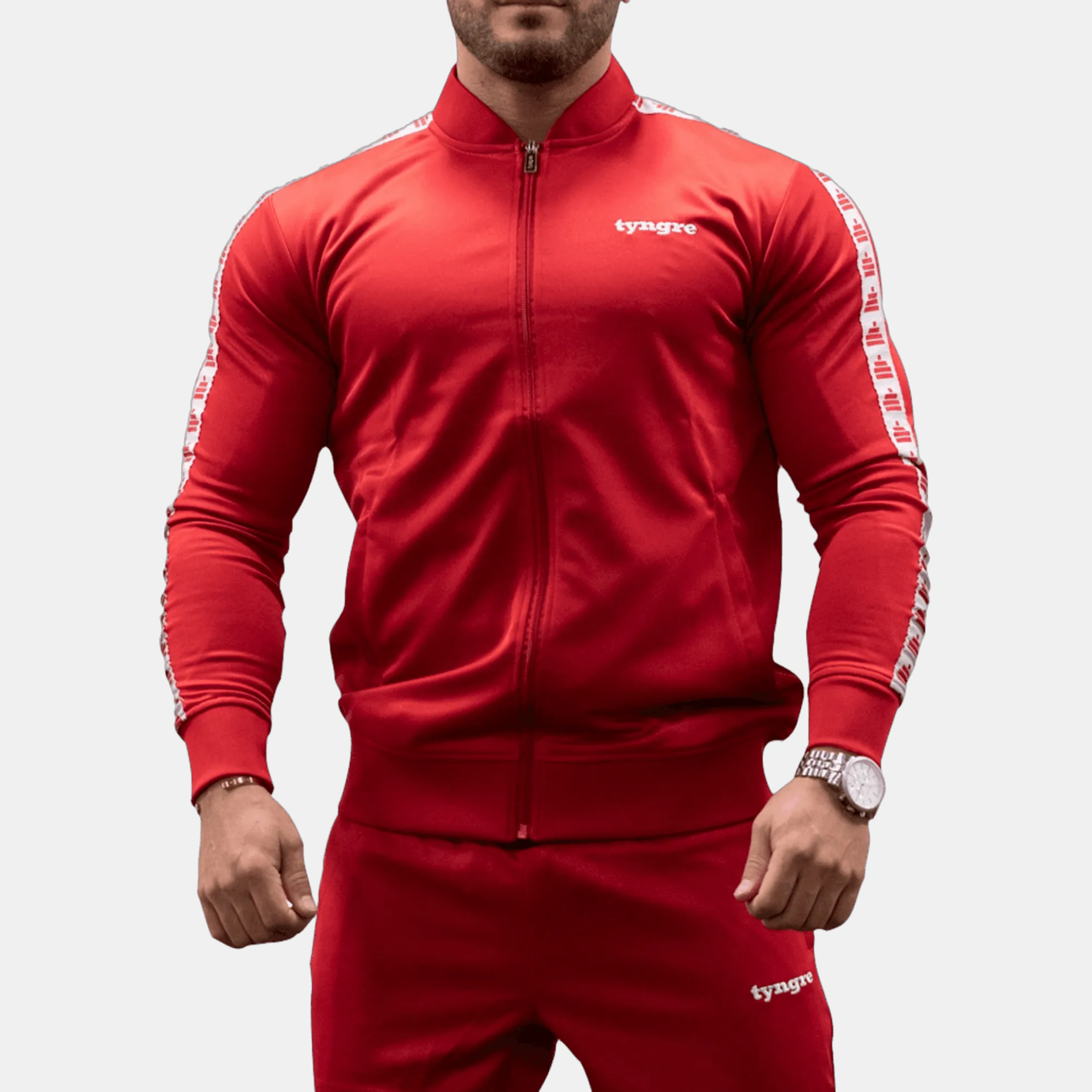 Tracksuit Jacket Mens Red