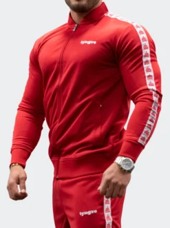 Tracksuit Jacket Mens Red