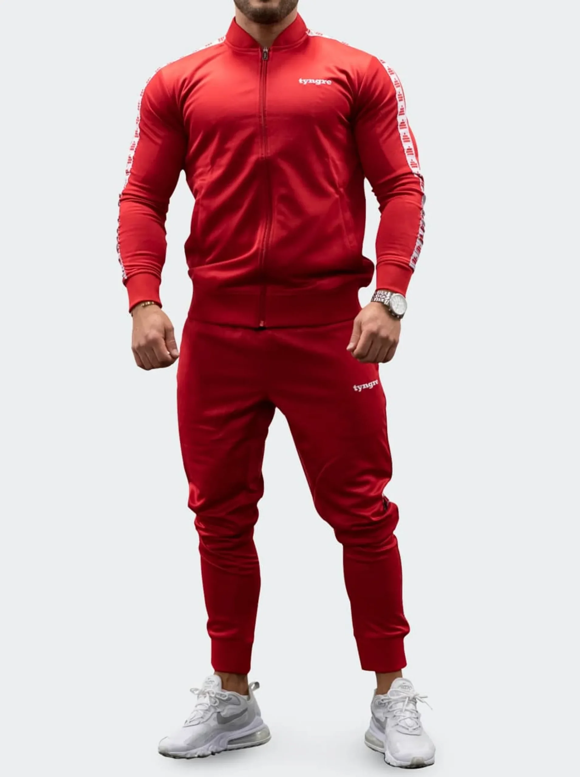 Tracksuit Jacket Mens Red