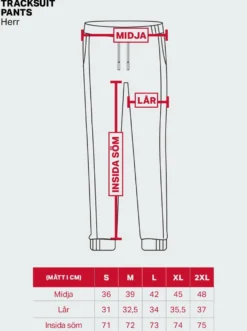 Tracksuit Pants Mens Red