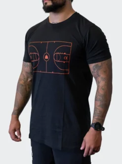 T-Shirt Basketball Mens Black