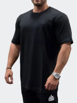 T-Shirt Loose Fit Discreet Mens Black