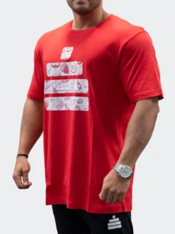 T-Shirt Loose Fit Food Mens Red