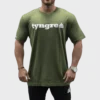 T-Shirt Loose Fit Logo Mens Army