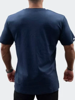 T-Shirt Loose Fit Logo Mens Navy