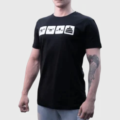 T-Shirt Meet Mens Black