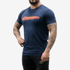 T-Shirt Pose Mens Navy/Orange