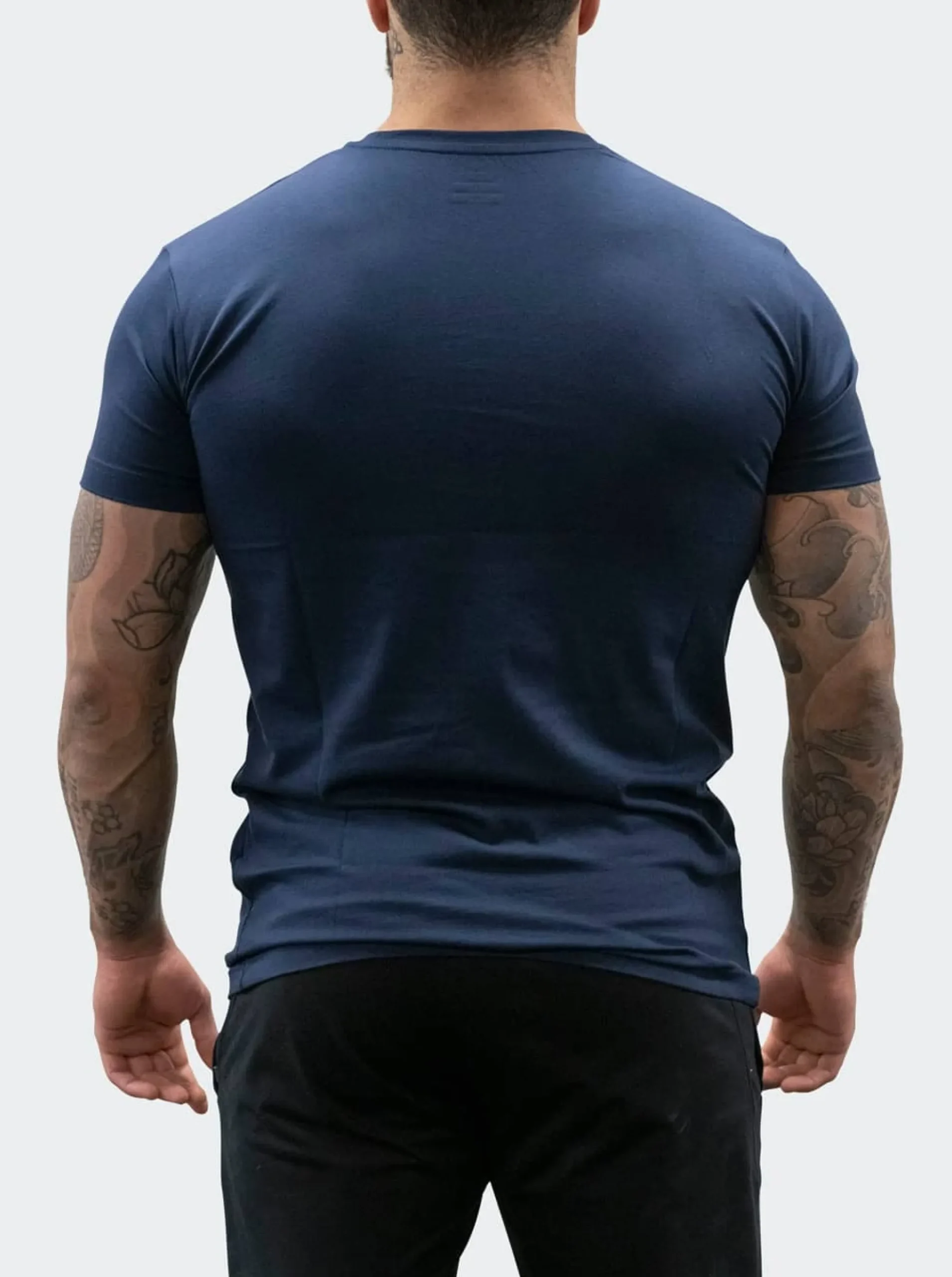 T-Shirt Pose Mens Navy/Orange