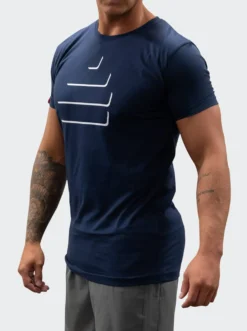 T-Shirt Silhouette Mens Navy/White