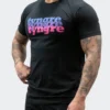 T-Shirt 80s Mens Black