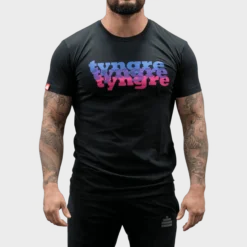 T-Shirt 80s Mens Black